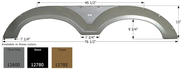Icon Fender Skirt for Tandem Axle RVs (MPN: 12785)