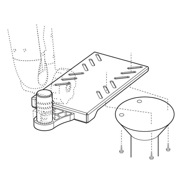 Taco ShadeFin Mini Swivel Seat Mount (MPN: T10-4000-13)