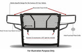 Black Horse Off Road Grille Guard (MPN: RU-GMSI14-B)