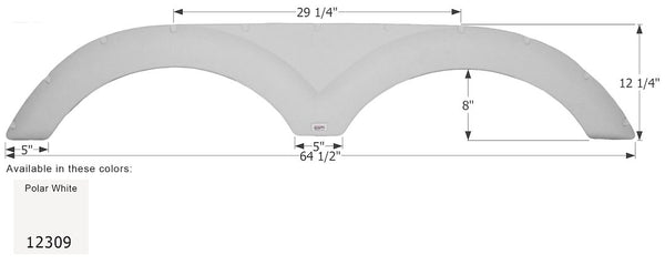 Icon Fender Skirt for Tandem Axle RVs (MPN: 12309)
