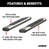Aries 6 Inch Oval Nerf Bars (MPN: S2853)