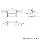 Black Horse Grille Guard Kit (MPN: 17EB26MA-PLB)