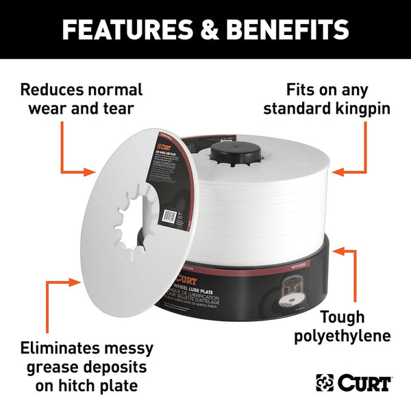 Fifth Wheel Trailer Hitch Lube Plate (MPN: 16721025)