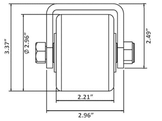 Ultra-Fab Trailer Hitch Roller (MPN: 48-979023)