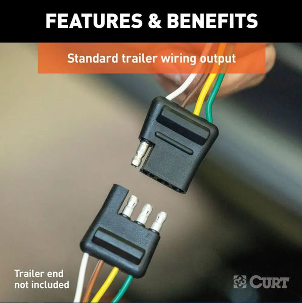 Curt 4-Way Flat Trailer Wiring Connector (MPN: 56213)