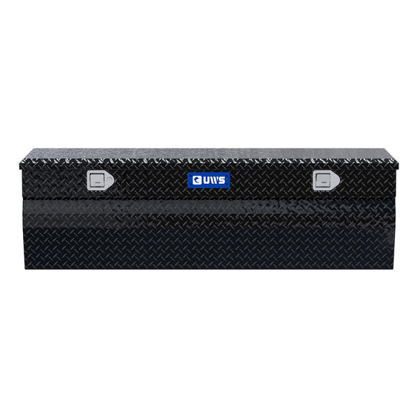 UWS 60-Inch Gloss Black Heavy-Wall Aluminum Wedge Truck Storage Box (MPN: EC20362)