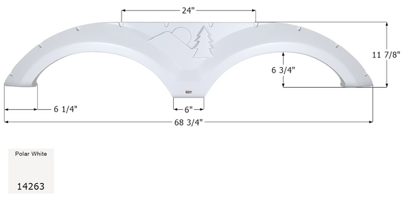 Icon Fender Skirt for Tandem Axle RVs (MPN: 14263)