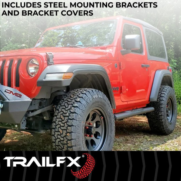 TrailFX Nerf Bar 4 Inch Oval Tube Side Steps (MPN: A1546T)