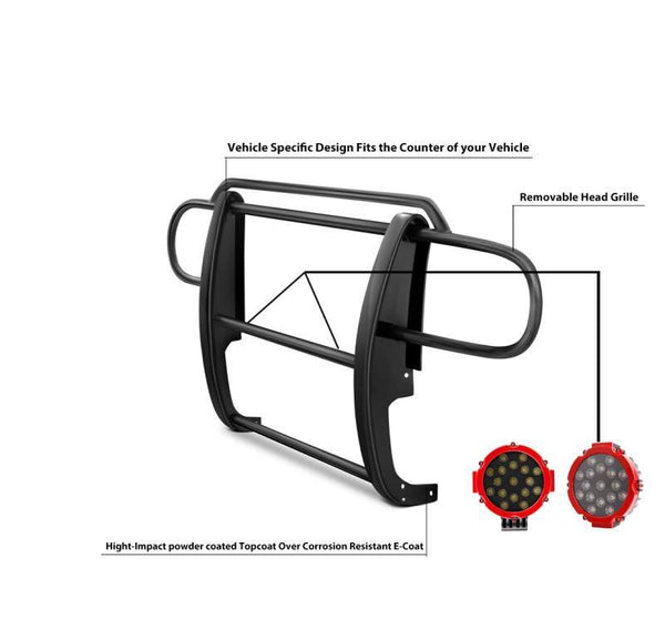 Black Horse Grille Guard Kit (MPN: 17JPWRMA-PLR)