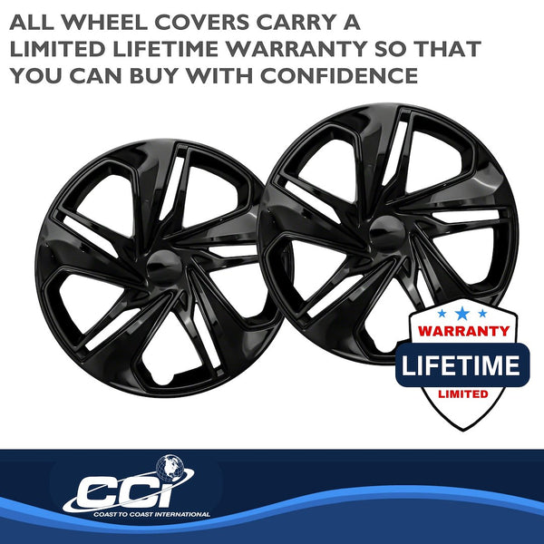 Coast To Coast 16 Inch Black Wheel Cover Set (MPN: IWC54116BLK)