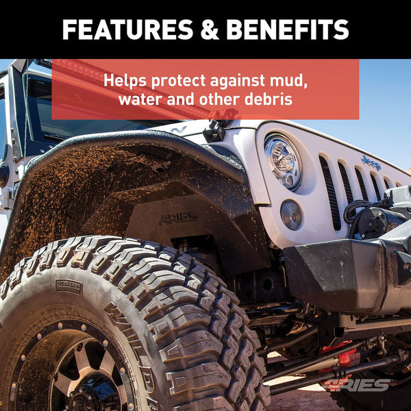 Aries Jeep Inner Fender Liners (MPN: 1500350)