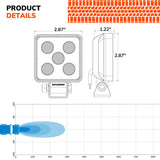 Sylvania Slim LED Off-Road Pod Light (MPN: SLMCUB3INFL2.BX2)