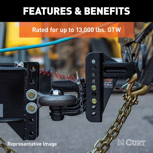 Pintle Hook with 2 Inch Receiver Mount (MPN: 45907)