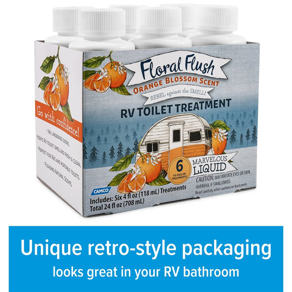 Waste holding tank treatment with floral flush (MPN: 41481)