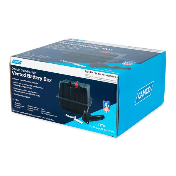 Vented RV and Marine Double Battery Box (MPN: 55370)