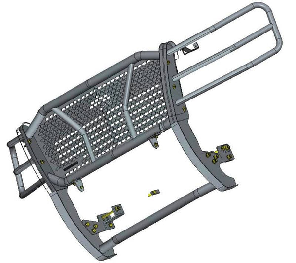 Black Horse Off Road Grille Guard (MPN: RU-CHTA07-B)
