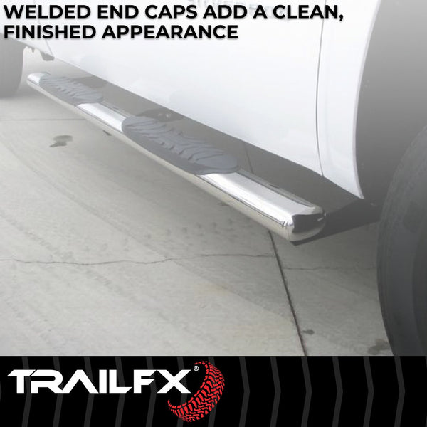 TrailFX Nerf Bar 4 Inch Oval Tube Side Steps (MPN: A1516S)