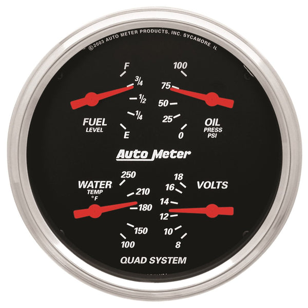 AutoMeter Fuel Level Oil Pressure Voltmeter Water Temperature (MPN: 1419)