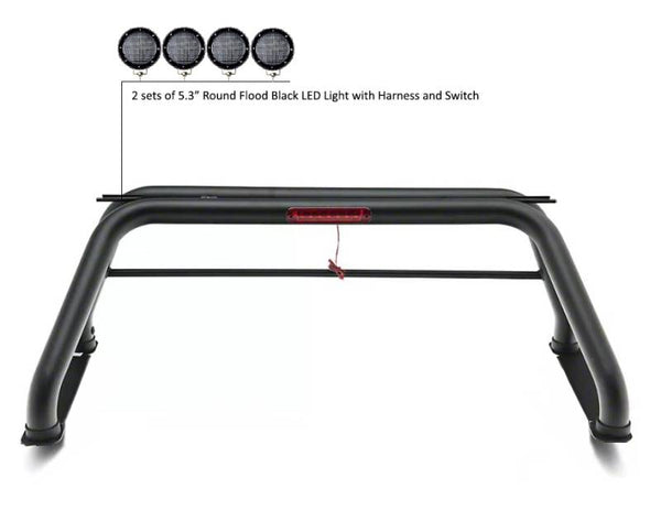 Black Horse Offroad Truck Bed Bar (MPN: RB001BK-PLFB)