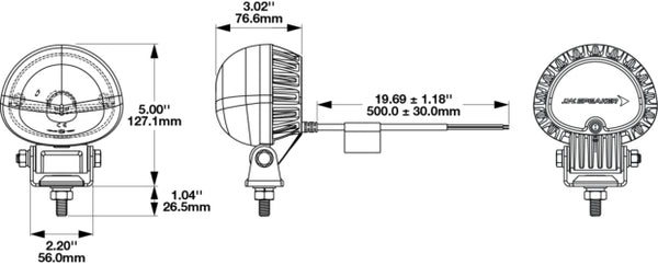J.W. Speaker Model 777 GEN 2 Warning Light (MPN: 1403611)