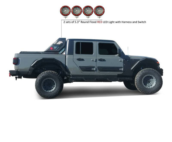 Black Horse Off Road Vigor Truck Bed Bar (MPN: VIRB09B-PLFR)