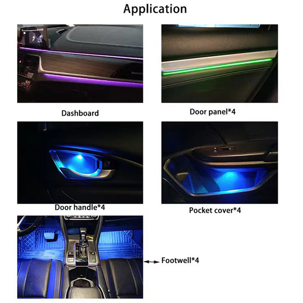 Race Sport Lighting Ambient Interior Light (MPN: AKIT10)