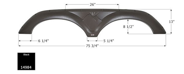 Icon Fender Skirt for Tandem Axle RVs (MPN: 14984)