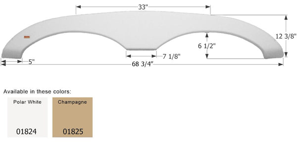 Icon Fender Skirt for Sunline Solaris Models (MPN: 01824)