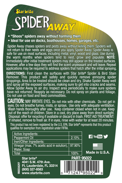 Star Brite Spider Away Spray (MPN: 095022P)