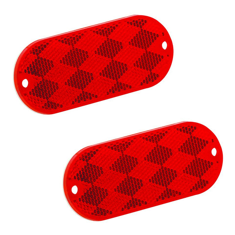 Bargman Reflector with Red Lens (MPN: 71-78-010)