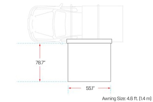 Ironman 4x4 DeltaWing Awning (MPN: IAWNINGXT1.4M)