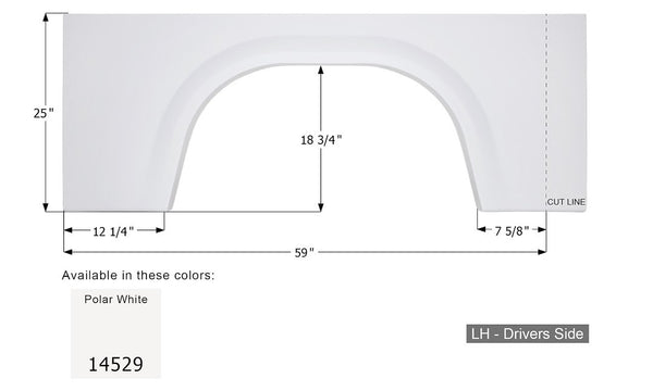 Icon Fender Skirt for Winnebago Brave Models (MPN: 14529)