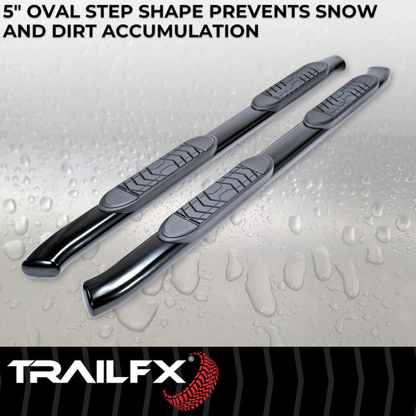 TrailFX 5 Inch Oval Bent Side Bars (MPN: A7090B)