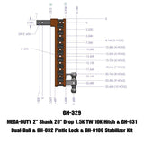 Gen-Y Hitch Mega-Duty Adjustable Drop Hitch (MPN: GH-329)