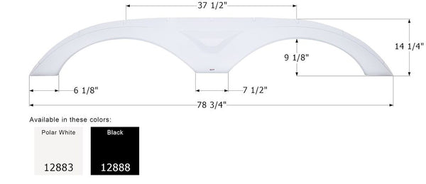 Icon Fender Skirt for Tandem Axle (MPN: 12883)