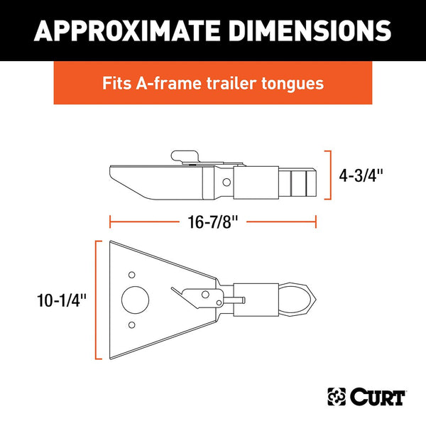 Curt A-Frame Trailer Coupler (MPN: 25227)