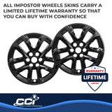 Coast To Coast Impostor Wheel Skin 18 Inch Gloss Black (MPN: IWCIMP416BLKN)