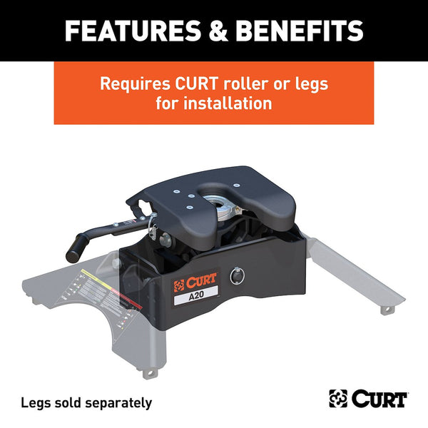 CURT A20 Fifth Wheel Trailer Hitch Head (MPN: 16540)