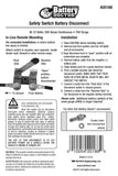 WirthCo Battery Doctor Battery Disconnect Switch (MPN: 20188)