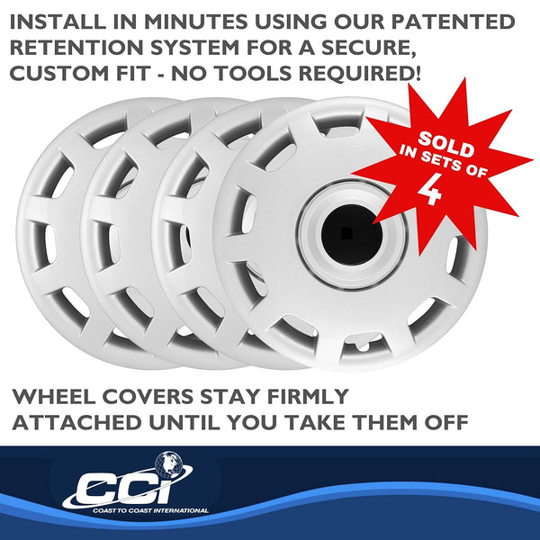 Coast To Coast 15 Inch Wheel Cover Set (MPN: IWC41315S)