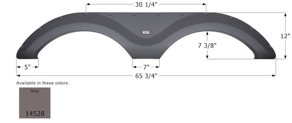 Icon Fender Skirt for Tandem Axle (MPN: 14528)