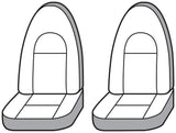 Custom Seat Cover for High Back Bucket Seats (MPN: SS1233WFTP)