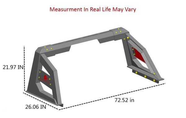 Black Horse Offroad Truck Bed Bar (MPN: RB-AR1B-PLR)