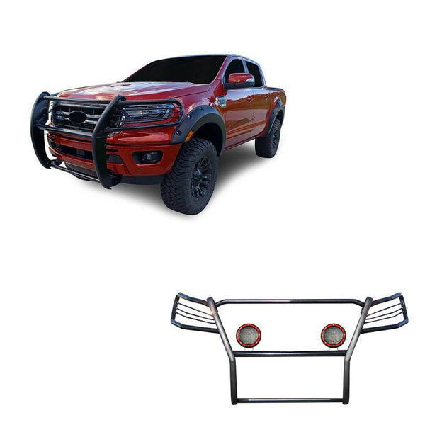 Black Horse Grille Guard Kit (MPN: 17FP10MA-PLFR)