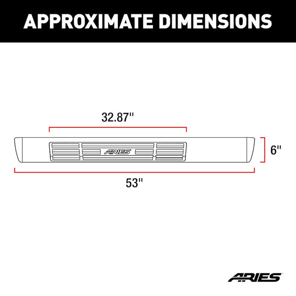 Aries 6 Inch Oval Nerf Bars (MPN: S2853)