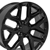 OE Wheels CV98B 22 Inch Gloss Black Wheel (MPN: CV98B-22090-6550-24B)