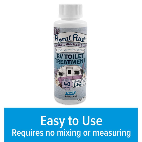 Waste holding tank treatment with floral flush (MPN: 41480)