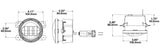 J.W. Speaker 6145 J2 Series LED Fog Light (MPN: 0554573)