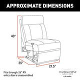 Thomas Payne Center Armless Recliner (MPN: 2020129308)