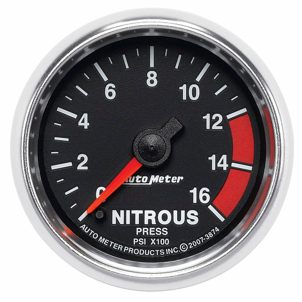 AutoMeter Gauge Nitrous Oxide Pressure (MPN: 3874)